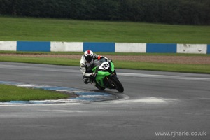 Mark Negotiates a Wet Melbourne Hairpin [2 of 8]