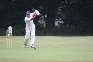 Vineet Bats Through the Rain
