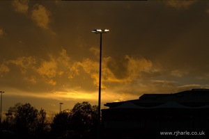Sunset over Woollams