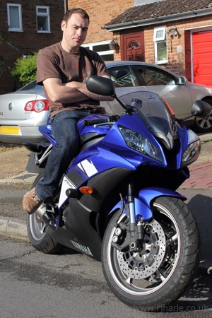 John On His Old Bike