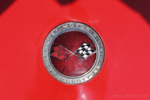 A Heavily-Weathered Corvette Badge