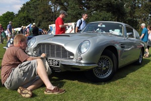 Cleaning His DB5