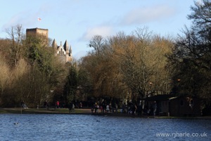 St Albans Abbey Overlooking The Lake