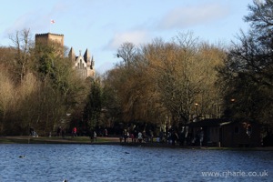 St Albans Abbey Overlooking The Lake