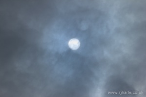 The Moon Hides Behind the Clouds