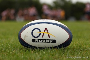 OA Rugby Ball in Front of the Match