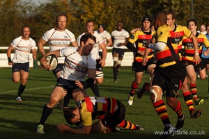 Jimmy Tries to Evade a Tackle